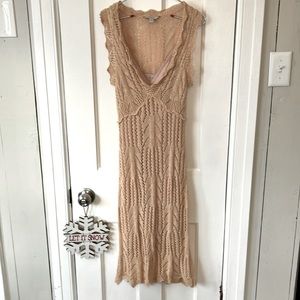 Guess Cream Crocheted Dress size small